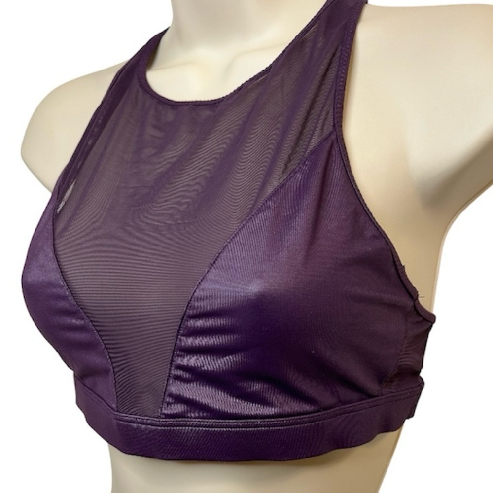 VS SPORT purple racer-back mesh sports bra. Size‎ Small - Picture 2 of 6